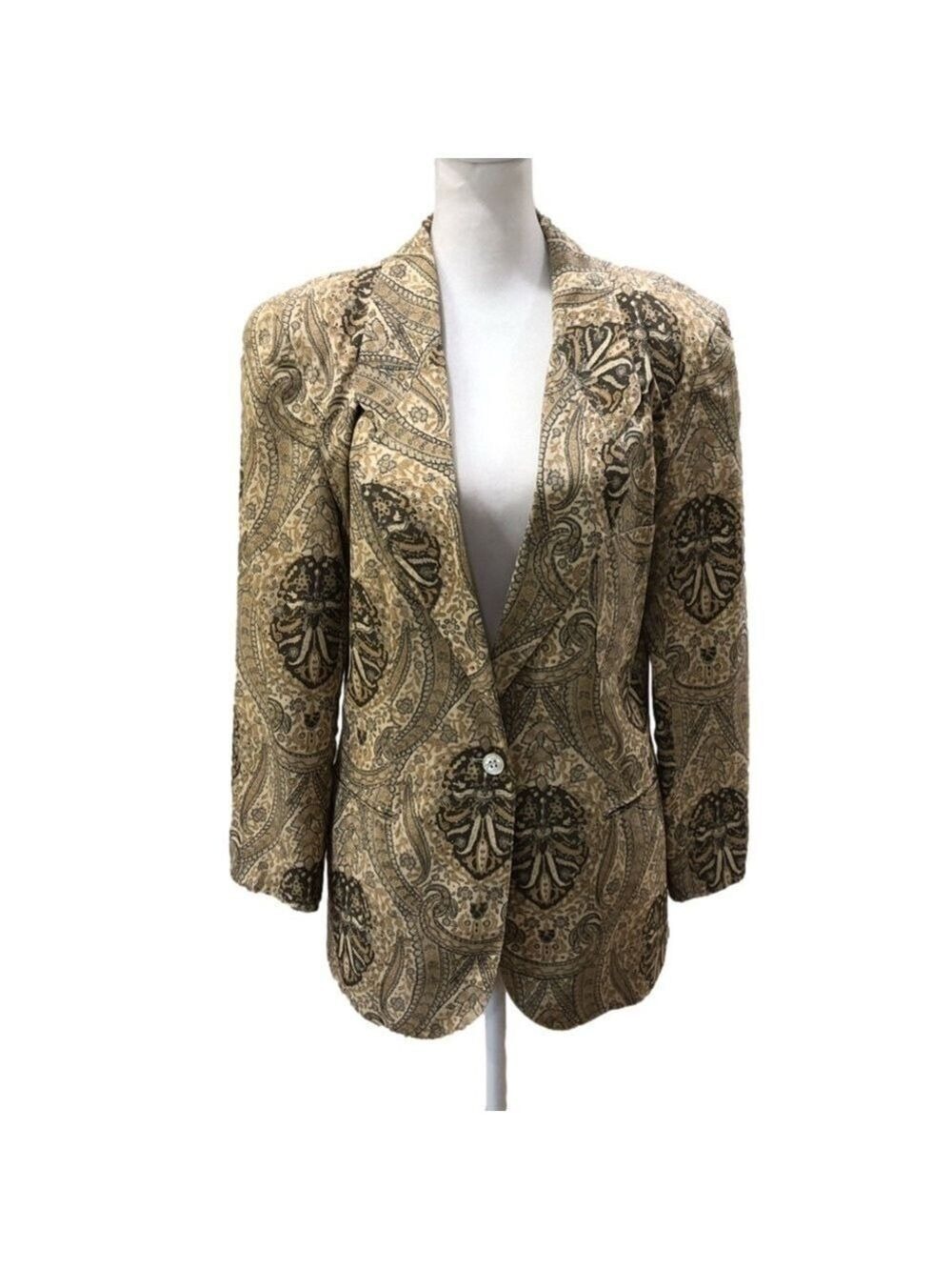 Adrienne Vittadini silk blazer vintage, in beautiful seasonal colors. Size 4